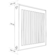 Радиатор Royal Thermo Compact C22-300-1300/9016 1300х300 мм фото 2