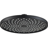 Верхний душ Haiba 200x200 мм HB009, чёрный матовый фото 