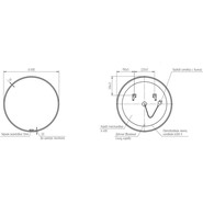 Зеркало Cersanit Eclipse Smart Led 60 см 64146, черный фото 4