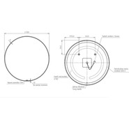 Зеркало Cersanit Eclipse Smart Led 100 см A64149, черный фото 4