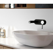 Смеситель для раковины настенный Gappo G1003-26, черный/хром фото 4