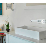 Смеситель для раковины настенный Gappo G1003-28, белый/хром фото 2