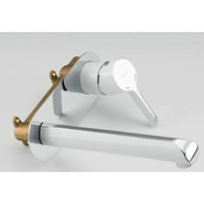 Смеситель для раковины настенный Gappo G1003-28, белый/хром фото 3