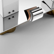 Смеситель для раковины настенный Gappo Futura G1017-12, белый/хром фото 5