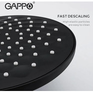 Душевая стойка с термостатом Gappo G2490-6, черный, Цвет производителя: чёрный фото 2