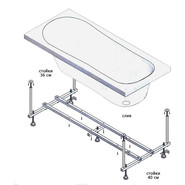 Опора для ванны универсальная усиленная Ravak Domino Plus 150/160/170 см фото 
