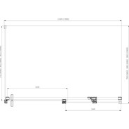 Душевое ограждение Azario Vancouver AZ-NKF1131R 120х100 см (стекло 8 мм) алюминий/прозрачное фото 5