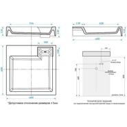 Раковина над стиральной машиной Azario Slim 60 см CS00078302 фото 4