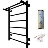 Полотенцесушитель электрический Тругор Пэк сп 1 ВГП с полкой П6 500х800 мм, чёрный (возможность скрытого подключения) 00-00042776 фото 