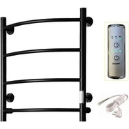 Полотенцесушитель электрический Тругор Пэк сп 5 ВГП П4 400х600 мм, чёрный (возможность скрытого подключения) 00-00043642 фото 