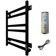 Полотенцесушитель электрический Тругор Пэк сп 21 ВГП П6 500х600 мм, чёрный (возможность скрытого подключения) 00-00043007 фото 