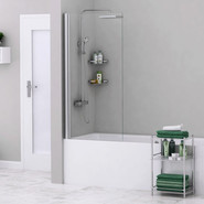 Шторка для ванны WasserKraft Berkel 80 см 48P01-80, хром/прозрачное фото 2