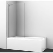 Шторка для ванны WasserKraft Berkel 80 см 48P01-80 Fixed, хром/прозрачное фото 