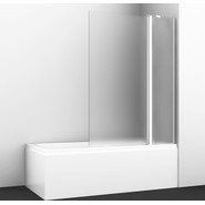 Шторка для ванны WasserKraft Berkel 110 см 48P02-110RM, хром/матовое фото 