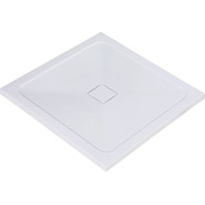 Поддон каменный WasserKraft Dinkel 90х90 см 58T03, белый глянцевый фото 