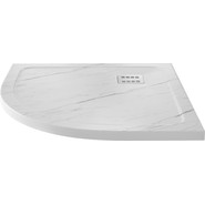 Поддон каменный WasserKraft Rhin 90х90 см 44T01, белый мрамор фото 