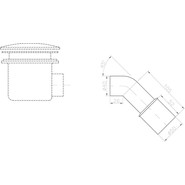 Редуктор сифона Ravak X01304 DN40/50 фото 2