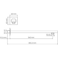Кронштейн стеновой WasserKraft A090 фото 2