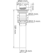 Донный клапан WasserKraft A252, золото матовое фото 2