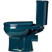 Унитаз-компакт Оскольская керамика Ирида Стандарт (горизонтальный выпуск) с полипропиленовой крышкой 40325130402, зеленый, Цвет производителя: зелёный фото 3