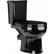 Унитаз-компакт Оскольская керамика Ирида Стандарт (горизонтальный выпуск) с полипропиленовой крышкой 40374130402, черный, Цвет производителя: чёрный фото 2