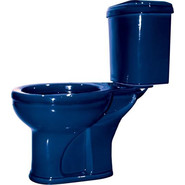 Унитаз-компакт Оскольская керамика Дора Комфорт с полипропиленовой крышкой 47355130402, синий, Цвет производителя: синий фото 2