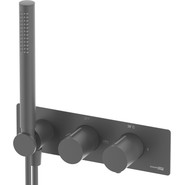 Смеситель для душа с термостатом WasserKraft Elbe 7488 Thermo, черный фото 