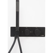 Смеситель для душа с термостатом WasserKraft Elbe 7488 Thermo, черный фото 4