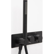 Смеситель для душа с термостатом WasserKraft Elbe 7488 Thermo, черный фото 6