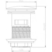 Донный клапан BelBagno BB-SAT-CRM фото 2