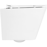 Унитаз подвесной безободковый Belbagno Due BB3103CHR/SC с крышкой микролифт фото 5