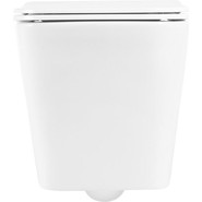 Унитаз подвесной безободковый Belbagno Due BB3103CHR/SC с крышкой микролифт фото 4