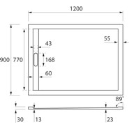 Мраморный поддон Cezares TRAY-AS-AH-120/90-30-NERO 120х90 см, черный фото 3