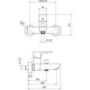 Смеситель для ванны Cezares FLORIAN-VM-01 фото 2
