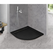 Мраморный поддон Cezares TRAY-AS-R-90-30-NERO 90х90 см, черный фото 2