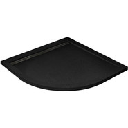 Мраморный поддон Cezares TRAY-AS-R-90-30-NERO 90х90 см, черный фото 