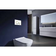 Кнопка смыва Azario AZ-8200-0046, белый/золото фото 2