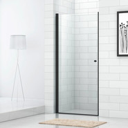 Душевая дверь Cezares Eco O-B-1 90 см, черный/прозрачное фото 