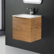 Тумба подвесная с раковиной BelBagno ETNA-500-1C-SO-RN-P 50 см, Rovere Nature, Цвет фасада: Rovere Nature фото 