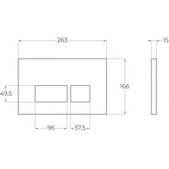Кнопка смыва BelBagno BB041CR, хром глянец фото 2