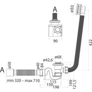 Сифон для ванны Cezares CZR-STP2-01 фото 3