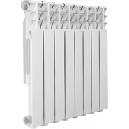 Радиатор Azario AL500/80/8 600х570 мм (8 секции) белый фото 