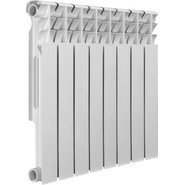 Радиатор Azario BM500/80/8 600х555 мм (8 секций) белый фото 