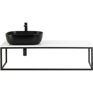 Столешница с консолью BelBagno 120 см EK-120-ST+EK-120-AS-BL-L фото 