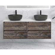 Тумба подвесная со столешницей BelBagno Kraft 120 см KRAFT-600-2C-SO-PP+EK-120-2-BO фото 