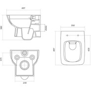 Инсталляция с подвесным унитазом Santek Нео Rimless 1.WH50.1.758 фото 6