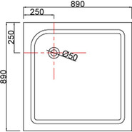 Душевая кабина Loranto CS-6491F(CS-8072) 90х90 см, хром/матовое фото 3