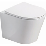 Унитаз подвесной безободковый Azario Teramo AZ-0053 SP с крышкой микролифт, Цвет производителя: белый фото 