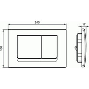 Кнопка смыва Ideal Standard Solea R0108AA фото 3
