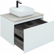 Тумба подвесная со столешницей Aquanet Nova Lite 75 см 242275 (1 ящик) белый, Цвет фасада: белый фото 4